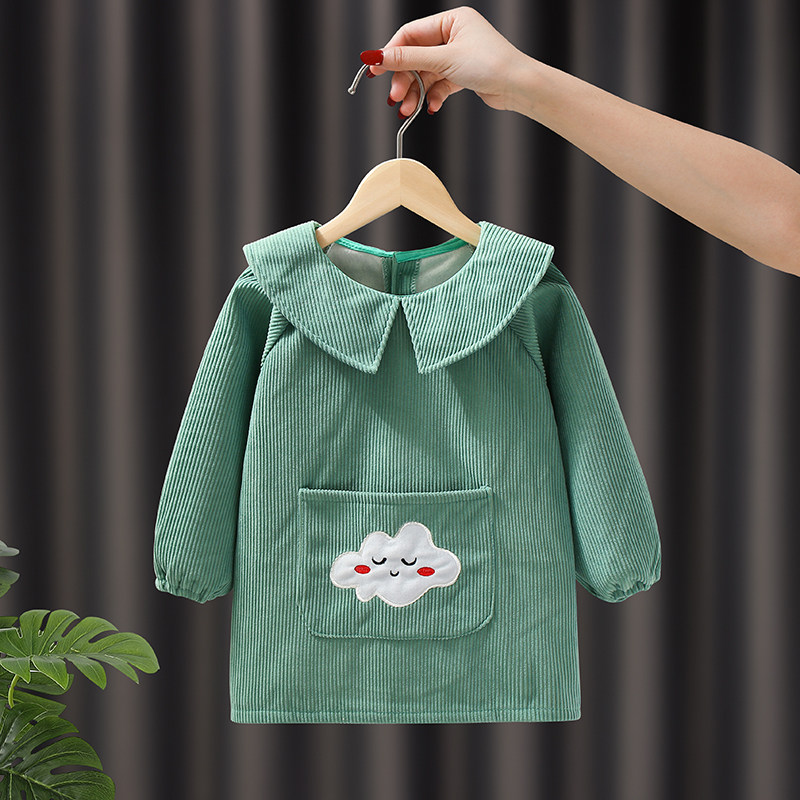 宝宝罩衣辅食吃饭围兜儿童围裙防水防脏女宝秋冬反穿衣灯芯绒饭兜,童装/婴儿装/亲子装,反穿衣/罩衣,淘宝优惠券,粉丝福利购,淘宝优惠卷