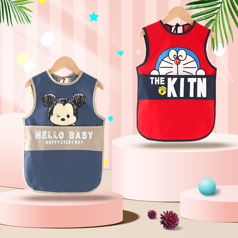 宝宝罩衣儿童幼儿园画画围裙夏季无袖防水放脏反穿衣女宝吃饭围兜,童装/婴儿装/亲子装,反穿衣/罩衣,淘宝优惠券,粉丝福利购,淘宝优惠卷