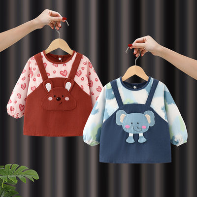 儿童罩衣女宝宝可外穿洋气秋冬季