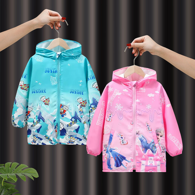 女童外套春秋款2026新款秋季儿童冲锋衣男童宝宝初秋洋气冬秋装