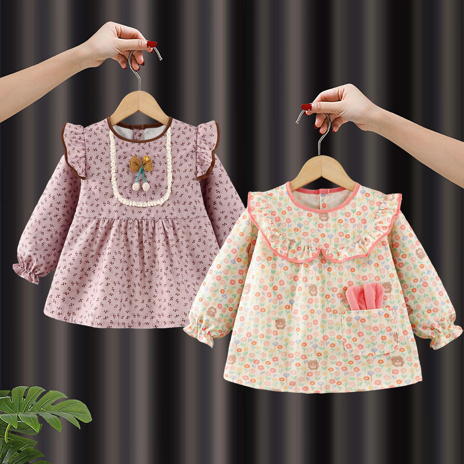 宝宝罩衣公主裙防水防脏反穿衣