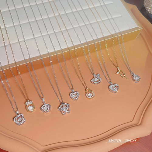 小众设计感甜美钛钢项链配饰女简约吊坠时尚百搭高级感轻奢锁骨链