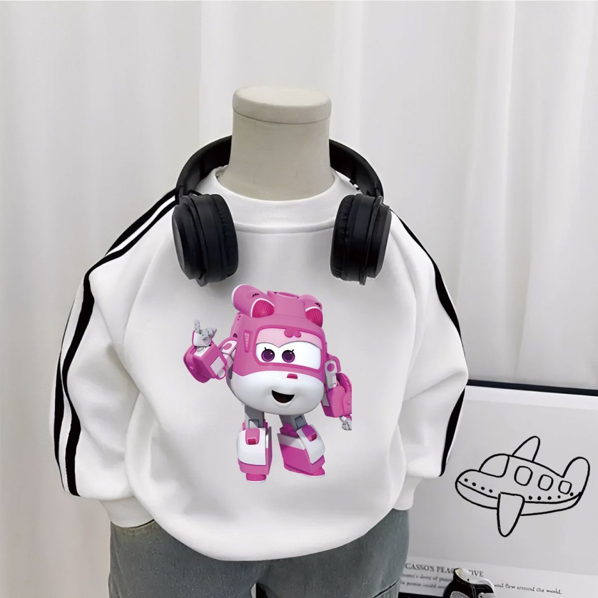 超级飞侠小爱薄款圆领卫