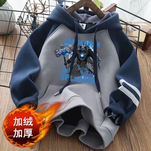 泰坦监控人衣服马桶人儿童长袖卫衣秋装音响电视人男童长袖上衣潮