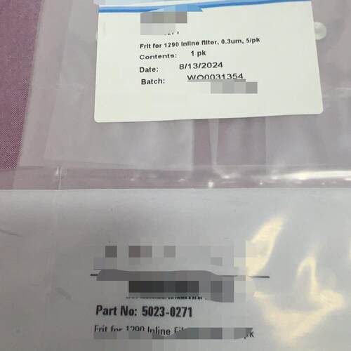 议价5023-0271 安捷伦0.3μm1290在线过滤器滤头 实验室配件维修