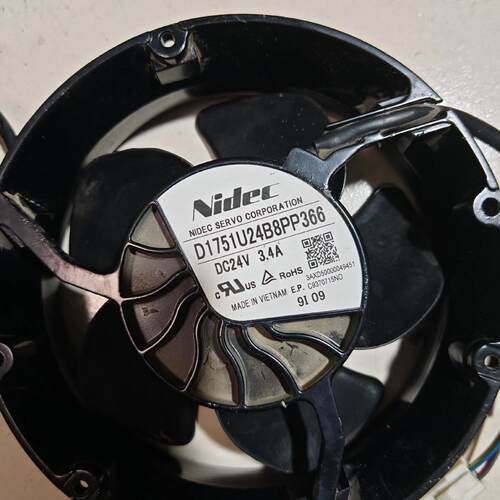 议价D1751U24B8PP366 散热风扇 Nidec DC24V 3.4A 工业风机维修