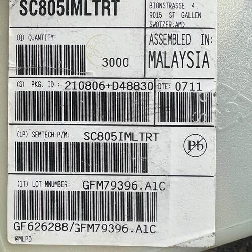 议价SC805IMLTRT SEMTECH 集成电路贴片电子元器件维修