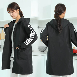 工作服定制印字 围裙加厚大人男女士大褂上班薄款 加绒罩衣时尚 长袖