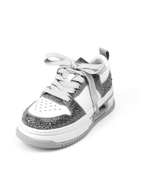 westory2025春秋潮酷两钻厚底增高板鞋休闲运动57371