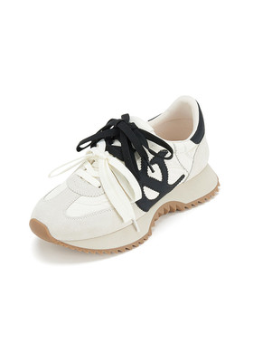 westory2025年新款休闲时尚透气厚底百搭拼色户外运动鞋58661