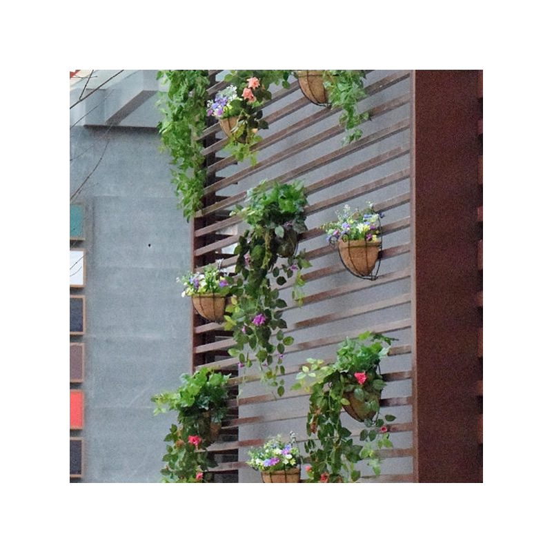 壁花仿真吊兰假花藤条挂壁墙上挂干花篮的垂吊墙花挂装饰墙面壁挂