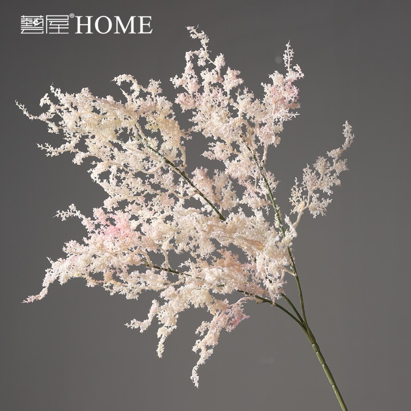 夕雾草仿真花家居客厅穿着花瓶插花材料干花塑料单支假花轻奢