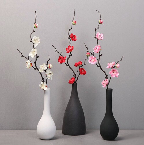 仿真梅花枝腊梅桃花汉服拍照道具中式家居客厅装饰插花餐桌摆件