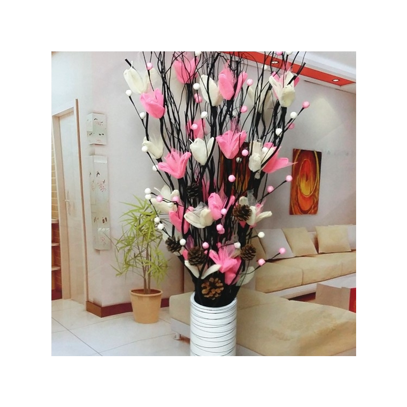 假花仿真花客厅落地大束大型电视柜高瓶插花摆件大号欧式现代简约