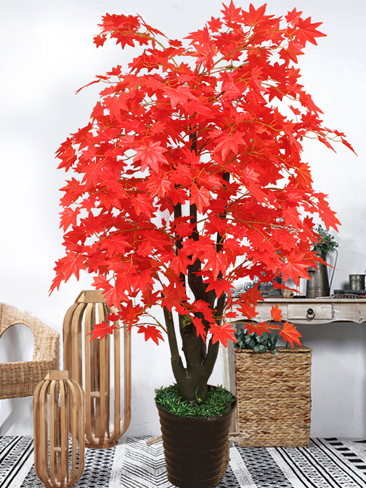 仿真植物假盆栽梅花客厅摆设桃花树室内绿植装饰花假花塑料大樱花