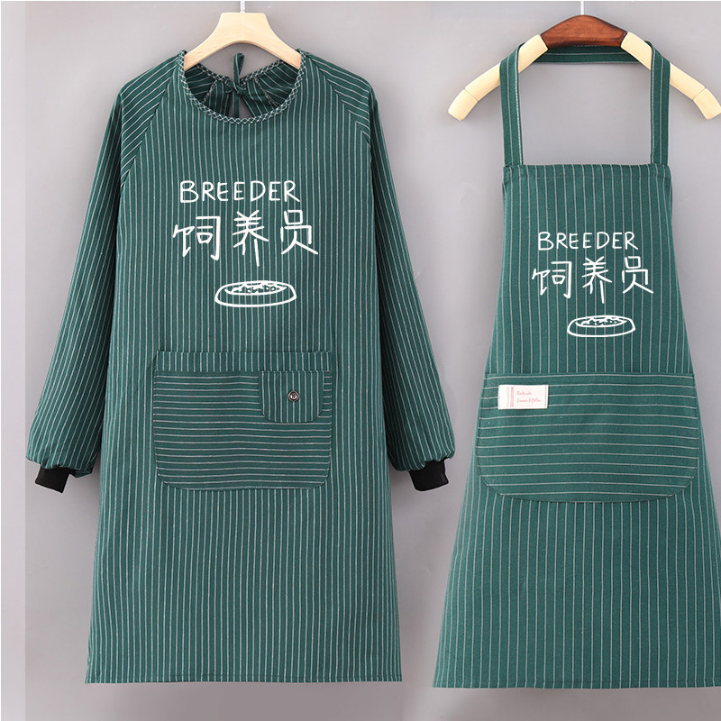 透气罩衣纯棉布料柔软耐用防油防污家务做饭烧菜女围裙衣服男外套