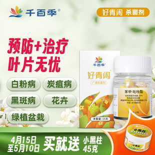 千百季好青闲苯甲吡唑酯脂胶囊杀菌剂花卉兰花月季花白粉病黑斑病