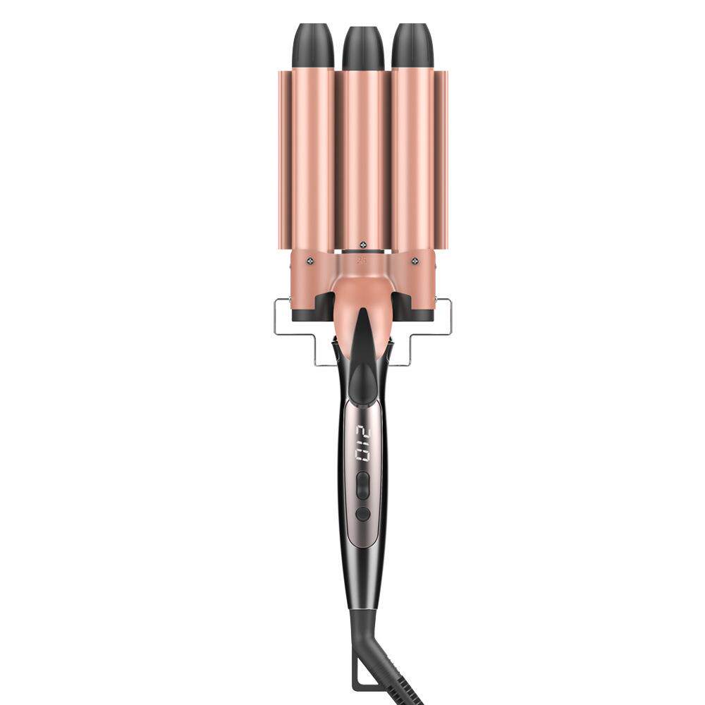 x8166卷发棒水波纹蛋卷头夹板器蛋糕大棒卷三三管电卷女烫发羊毛