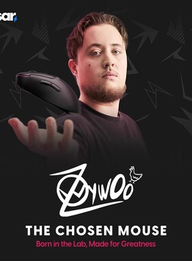 PULSAR派世& zywoo电竞无线 游戏鼠标 55g人体工学新款3950自带8K