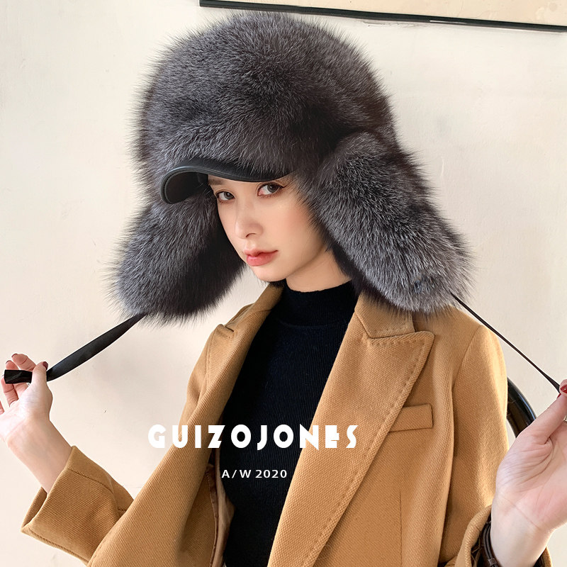 贵族琼斯通用款全毛整皮雷锋帽子