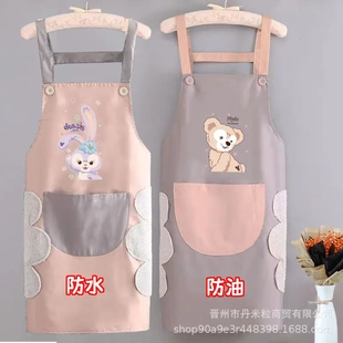 围裙袖 防水防油厨房家用做饭围腰可擦手洋气可爱 套两件套2022新款