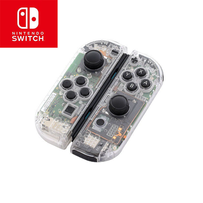 Switch手柄原装透明外壳joy手柄替换壳ns换色壳维修更换改装配件