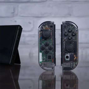Switch手柄替换壳joycon外壳改装配件更换透明壳ns魔改壳改纯色壳