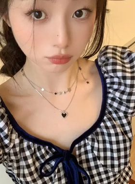 韩国新款ins风珍珠项链女百搭高级感颈链轻奢小众蝴蝶锁骨链