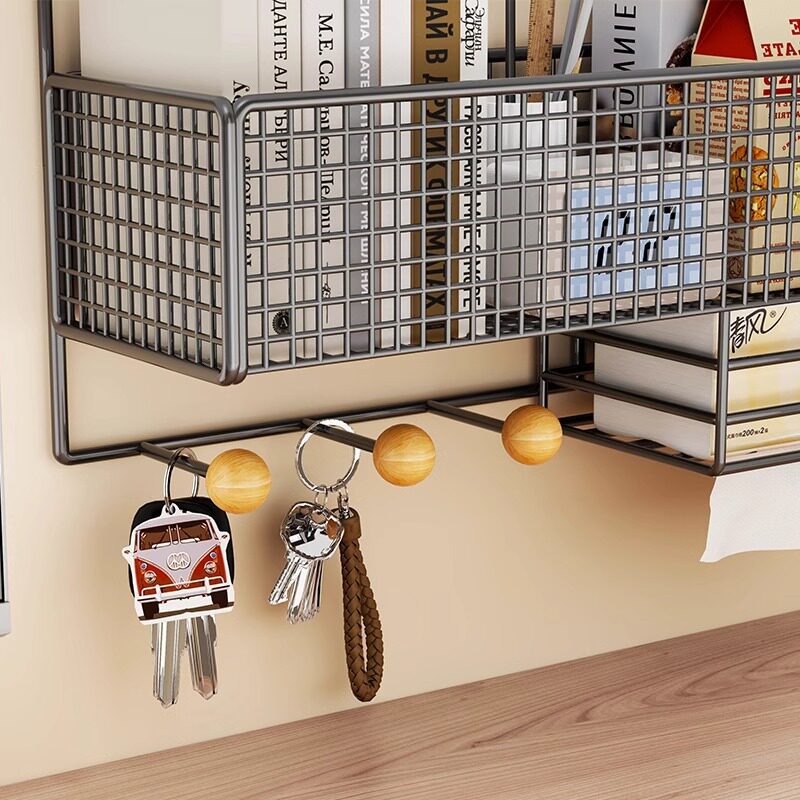 办公室挂篮工位多功能置物架桌面整理宿舍桌上台面悬挂式收纳