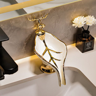 肥皂盒香皂置物架创意沥水卫生间免打孔放洗衣皂盒轻奢风收纳