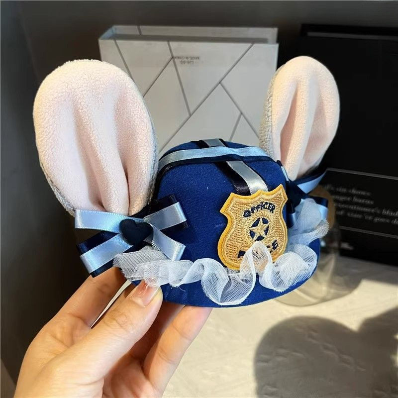兔子警官儿童圣诞发箍COS