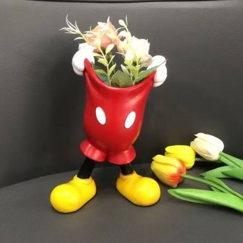 韩风ins童趣可爱提裤子卡通学生笔筒化妆刷收纳桶桌面多功能摆件