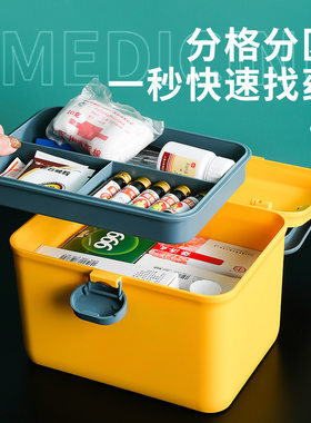 大容量家用医药箱医护多