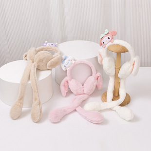 卡通耳朵会动儿童耳罩冬秋新款超萌耳套男女童耳捂护保暖毛绒耳罩