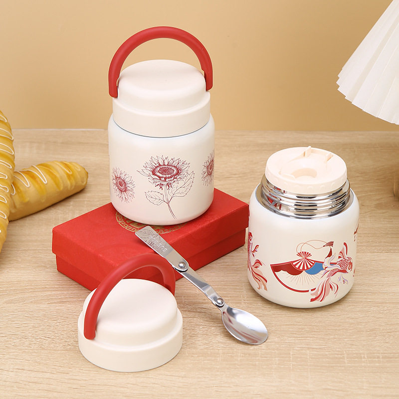 316不锈钢上班族保温杯国风燕窝银耳大容量焖烧杯带勺汤杯,餐饮具,焖烧杯,淘宝优惠券,粉丝福利购,淘宝优惠卷