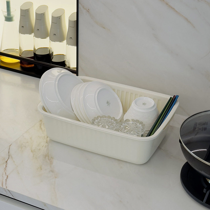 家用双层沥水盆装菜洗水果洗菜盆碗筷沥水架方形加厚厨房沥水篮,厨房/烹饪用具,果蔬置物架/篮/框,淘宝优惠券,粉丝福利购,淘宝优惠卷