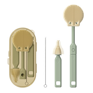 旅行硅胶杯刷洗杯子长柄小刷子家用保温水杯无死角洁洗奶瓶刷