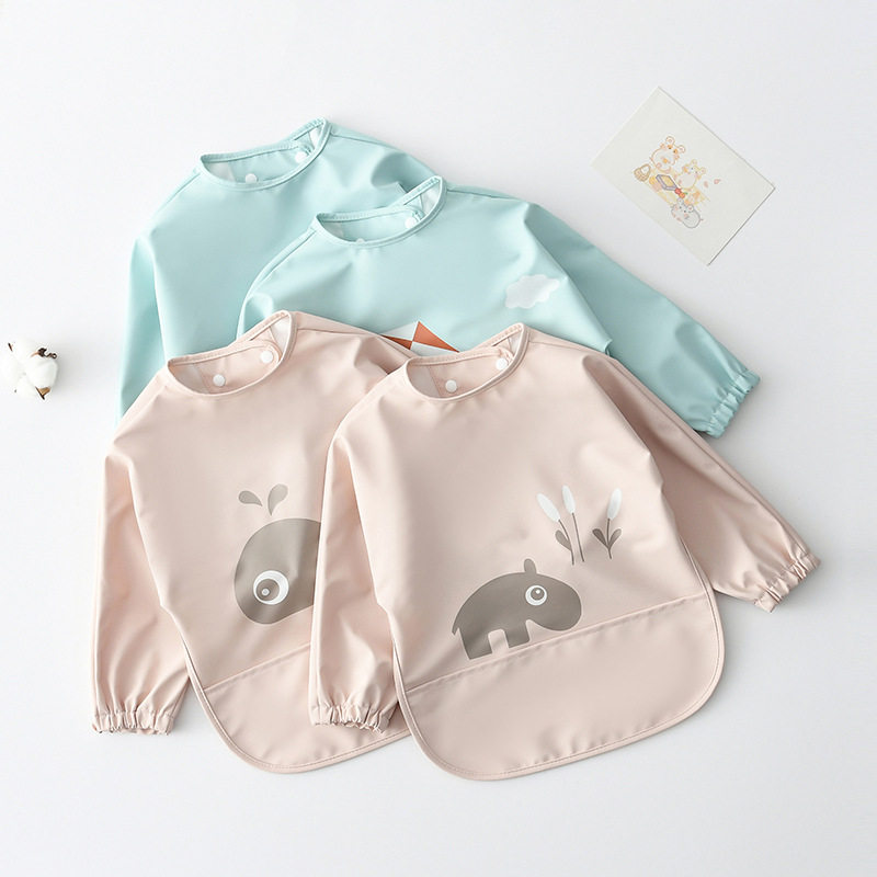 宝宝吃饭罩衣儿童围兜婴儿辅食饭兜防水防脏幼儿园围裙长袖反穿衣,童装/婴儿装/亲子装,反穿衣/罩衣,淘宝优惠券,粉丝福利购,淘宝优惠卷