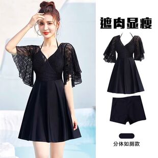 大码 游泳衣夏2026新款 爆款 泳衣女款 微胖女孩 胖mm遮肉分体保守泳装