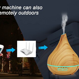 创意新款精油香薰机智能WIFI超声波家用抖音好物加湿器雾化器斜口