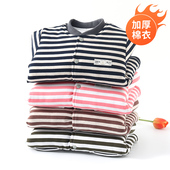 婴儿棉袄冬季 宝宝内胆棉衣 加厚三层加棉保暖衣儿童男童上衣秋冬款