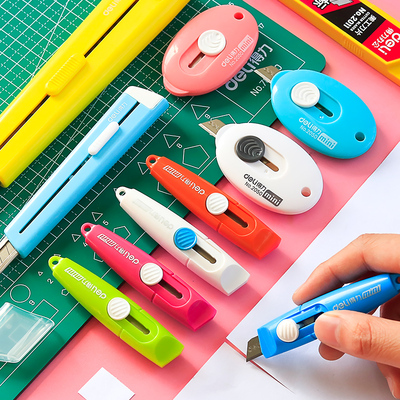 小号便携美工刀开箱器美工刀得力