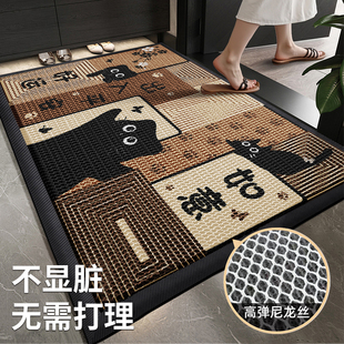 别墅入户门地垫新款 大门口弹力门垫防滑脚垫室外进门地毯门外垫子