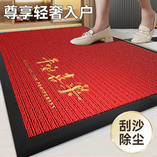 入户门地垫高级感防滑门垫轻奢高端别墅家用耐脏免洗地毯进门脚垫