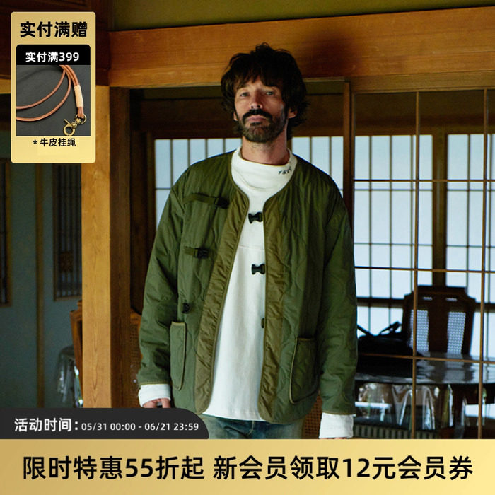 TIRES 22FW 新雪丽3M复古防水内胆棉服 秋冬轻薄棉衣工装外套日系