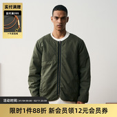 TIRES 23AW日系双面IRIS羊羔绒内胆夹克宽松休闲洗水无领外套男女