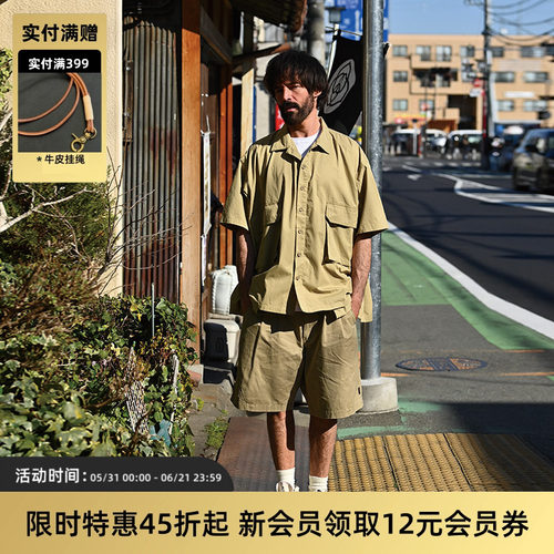TIRES短裤水洗工装休闲