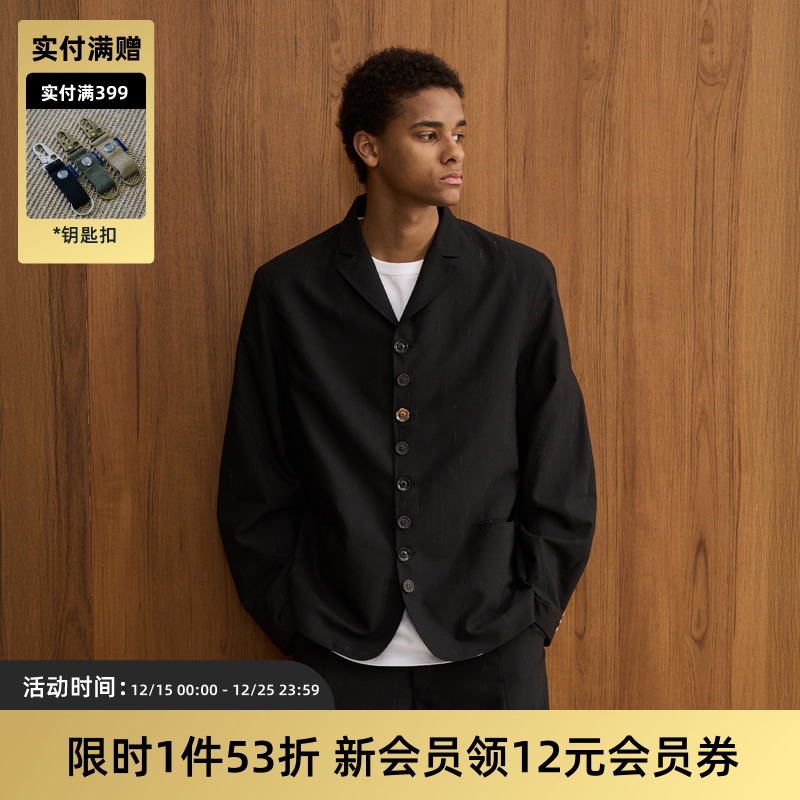 TIRES 25SS SERUTXET 羊毛立体剪裁休闲西服垫肩百搭西装外套男女