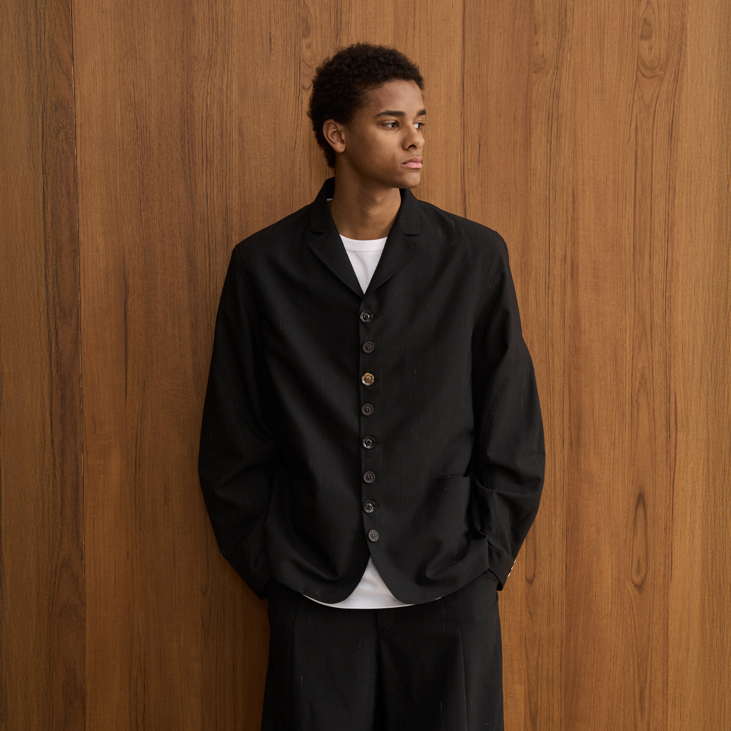 TIRES 25SS SERUTXET 羊毛立体剪裁休闲西服垫肩百搭西装外套男女