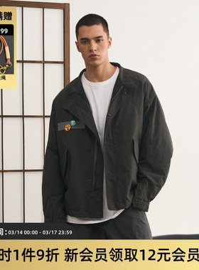 TIRES VAN日系复古M51短款棉服夹克工装廓形立领外套M65